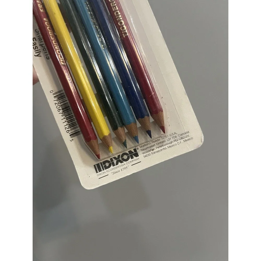 Vtg Ticonderoga Erasable Colored Pencils And Red Pencils 11126,‎ 13941
